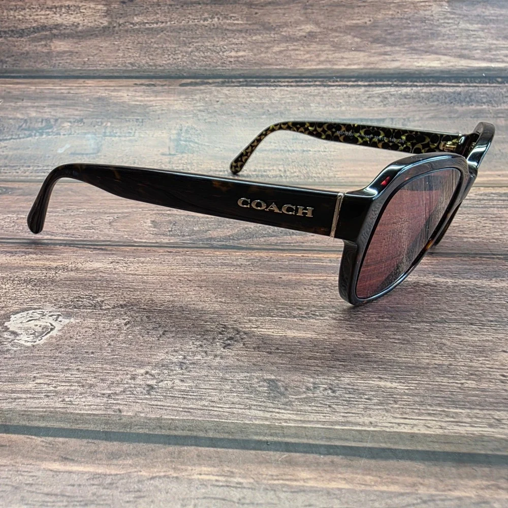 Coach HC 8232 L1010 Dark Tortoise Square Sunglasses 56-17-140 FRAMES ONLY